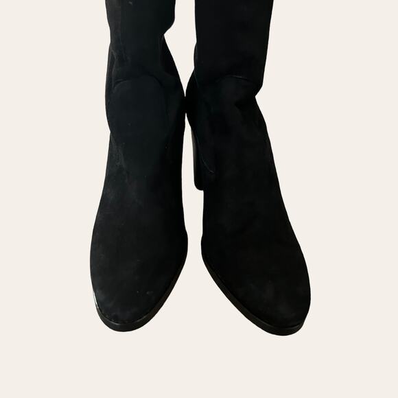 Donald Pliner NEW Joan Suede Thigh High Heel Boots Size 7.5 - Picture 3 of 7